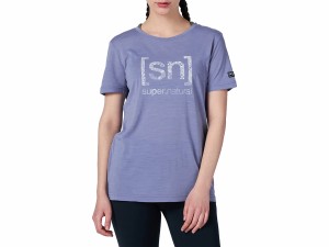 スーパーナチュラル sn super.natural エスエヌ ARABESQUE TEE アラベスク Tシャツ レディース 春 夏 パープル 紫 スポーツ フィットネス