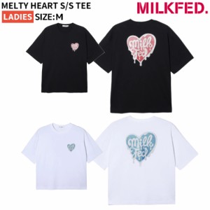 ミルクフェド MILKFED. MELTY HEART S/S TEE メルティハート ショートスリーブティ レディース 春 夏 カジュアル 半袖 シャツ Tシャツ テ