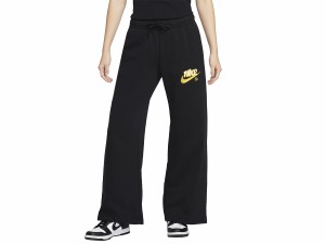 ナイキ NIKE スポーツウェア クラブ フリース ミッドライズ ワイドレッグ フレンチ テリー グラフィック パンツ レディース ブラック 黒 