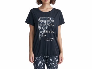 ロキシー ROXY FLAMINGO TEE フラミンゴ Tシャツ レディース 春 夏 水陸両用 速乾 UVカット ブラック 黒 スポーツ フィットネス 半袖 Tシ