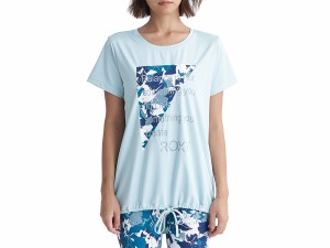 ロキシー ROXY FLAMINGO TEE フラミンゴ Tシャツ レディース 春 夏 水陸両用 速乾 UVカット グリーン 緑 スポーツ フィットネス 半袖 Tシ