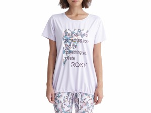 ロキシー ROXY FLAMINGO TEE フラミンゴ Tシャツ レディース 春 夏 水陸両用 速乾 UVカット パープル 紫 スポーツ フィットネス 半袖 Tシ