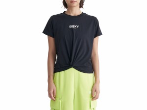 ロキシー ROXY HIDE AND SEEK ハイド アンド シーク レディース 春 夏 UVカット ブラック 黒 スポーツ フィットネス 半袖 Tシャツ RST242