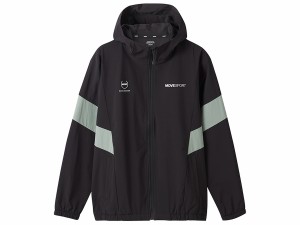 デサント DESCENTE 4WAYストレッチナイロン バイカラーフルジップフーディー(接触冷感) ユニセックス ブラック 黒 スポーツ トレーニング