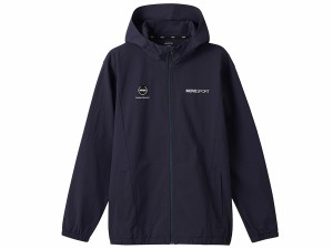 デサント DESCENTE 4WAYストレッチナイロン バイカラーフルジップフーディー(接触冷感) ユニセックス ネイビー 紺 スポーツ トレーニング