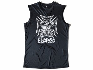 エルドレッソ ELDORESO Lsd Bone Sleeveless Lsd ボーン スリーブレス ユニセックス 春 夏 ブラック 黒 スポーツ トレーニング タンクト