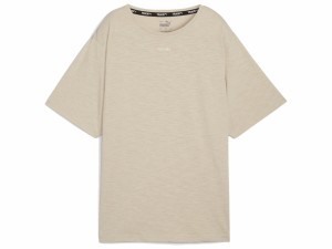 プーマ PUMA フィット オーバーサイズ 半袖 Tシャツ レディース 春 夏 ベージュ スポーツ フィットネス 半袖 Tシャツ 525498-90