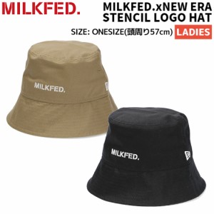 ミルクフェド MILKFED. MILKFED x NEW ERA STENCIL LOGO HAT ロゴハット レディース オールシーズン カジュアル アウトドア ブランド 帽