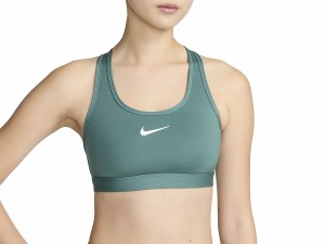 ナイキ NIKE スウッシュ ミディアムサポート パッディド スポーツブラ レディース オールシーズン グリーン 緑 スポーツ フィットネス イ