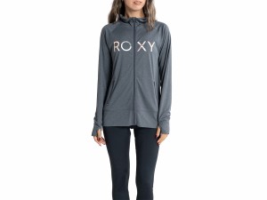 ロキシー ROXY MERMAID LOGO STAND マーメイド ロゴ スタンド ラッシュガード レディース グレー 灰色 水泳 スイム 海水浴 ラッシュガー