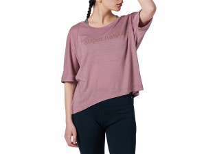 スーパーナチュラル sn super.natural エスエヌ LIQUID FLOW TEE リキッドフロウ 半袖Tシャツ レディース 春 夏 ピンク 桃色 スポーツ フ