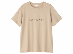 ダンスキン DANSKIN プリントショートスリーブティー レディース 春 夏 ベージュ スポーツ フィットネス 半袖 Tシャツ DC724107-HA