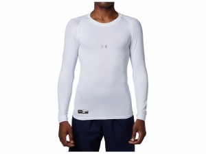 【返品・交換不可】アンダーアーマー：【メンズ】ヒートギアアーマー コンプレッション ロングスリーブ クルー【UNDER ARMOUR 野球 イン