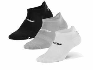 2XU：【メンズ＆レディース】アンクル ソックス 3足組【ツータイムズユー スポーツ 靴下 ソックス】