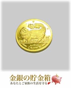 キャット金貨 1/25オンス 1993年製 メインクーン キャット クリアケース入り 純金 コイン マン島政府発行