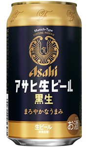 アサヒ アサヒ生ビール 黒生 生ビール 350ml 缶 バラ　1本