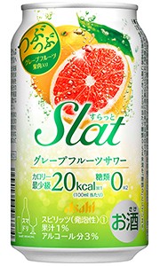 アサヒ Slat すらっと グレープフルーツサワー 350ml 缶 バラ　1本