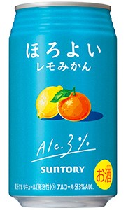 サントリー ほろよい レモみかん 350ml 缶 バラ　1本