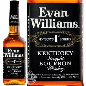 エヴァン ウィリアムス ブラックラベル ケンタッキー ストレート バーボン ウイスキー 43度 750ml 瓶 【正規品】