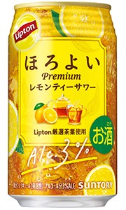 サントリー ほろよい Lipton リプトン レモンティーサワー 350ml 缶 バラ　1本 【限定】