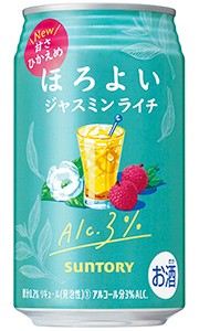 サントリー ほろよい ジャスミンライチ 350ml 缶 バラ　1本