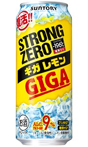 サントリー −196℃ ストロングゼロ ギガレモン 500ml 缶 バラ　1本 【限定】