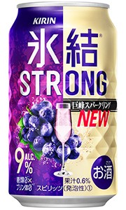 キリン 氷結ストロング 巨峰スパークリング 350ml 缶 バラ　1本