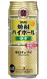 タカラ 焼酎ハイボール ゆず 500ml 缶 × 24本 1ケース