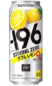 サントリー −196 イチキューロク ストロングゼロ ダブルレモン 500ml 缶 バラ　1本