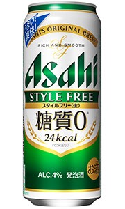 アサヒ スタイルフリー 生 糖質ゼロ 発泡酒 500ml 缶 × 24本 1ケース