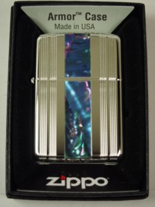 ジッポーZippo Shell Inlay CL LINE 天然貝 シルバー SV シェルライン アーマー 新品