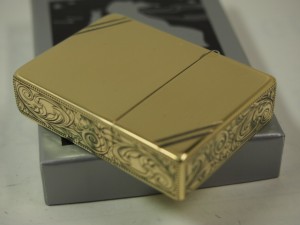 ジッポーZippo 1935 アラベスク 側面 3面唐草/彫刻  1935DL 3FA-BS ライン 真鍮 Brass ブラス 新品