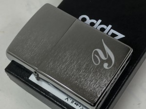 ジッポーZippo イニシャル「 Y 」シルバー色/彫刻 200-Y 新品