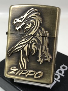 ジッポーZippo ドラゴン 真鍮古美プレート　竜2BSM-DR2 新品 リュウ龍