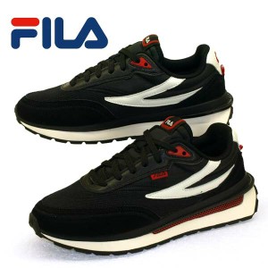 フィラ FILA RENNO 1CM01565-014 ルノ 黒 クラシックランニング カジュアルシューズ メンズ