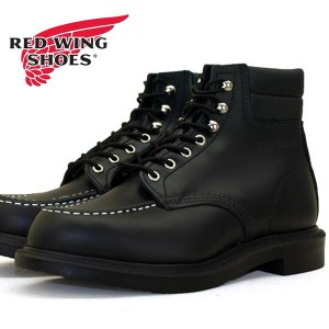 【保革用クリームプレゼント】レッドウィング RED WING SUPERSOLE MOC 8133 スーパーソール 6インチモック Black メンズ