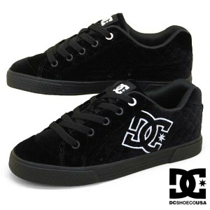 ディーシーシューズ DC Shoes CHELSEA DW226001 BKW チェルシー ベロア 黒 クラシックコート スニーカー レディース カジュアル スポーテ