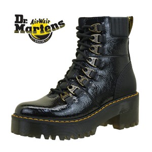 [日本正規品] ドクターマーチン Dr.Martens LAURENNE ローレンヌ 27707001 パテント黒 厚底 8 タイ ブーツ レディース チャンキーソール 