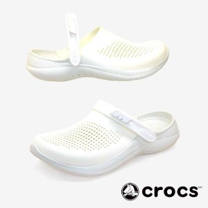 クロックス crocs LiteRide 360 Clog 206708 1CV ライトライド 360 クロッグ 白 パンチメッシュ サンダル レディース/メンズ 送料無料