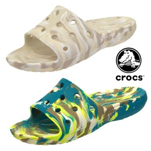 クロックス crocs CLASSIC CROCS MARBLED SLIDE 206879 2Y3 3UF クラシック クロックス マーブル スライド サンダル シャワー メンズ カ