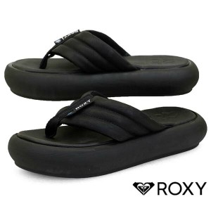 ロキシー ROXY RAD WEEKEND ウィークエンド RSD232219 BBK 厚底 ボリュームソール トング ビーチ サンダル 黒 プラットフォーム レディー