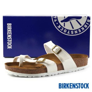 【日本正規品】ビルケンシュトック BIRKENSTOCK Classic Mayari マヤリ トング コンフォート サンダル 1005280 エナメル パテント 白 レ