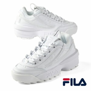 フィラ FILA DISRUPTOR II EXP CRYSTALS WFW22073-101 白 ディスラプター 2 厚底 チャンキーソール カジュアルスニーカー ストリート レ