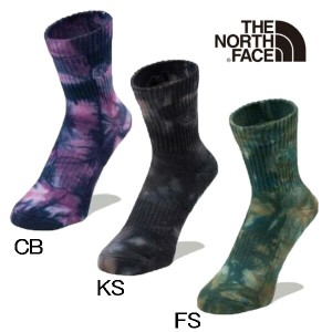 【2個までメール便可】ノースフェイス THE NORTH FACE Tie Dye Crew NN82316 CB FS KS タイ ダイ クルー ソックス ブランド靴下 かわいい