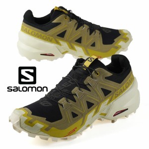 サロモン SALOMON SPEEDCROSS 6 473015 黒緑黄 トレイルランニング トレラン ハイキング 登山靴 軽量 トレッキング アプローチ トレラン 