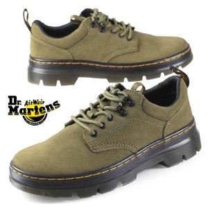 【スエードクリーナープレゼント】 ドドクターマーチン Dr.Martens REEDER SUEDE 31221538 リーダー スエード オリーブ 5タイシューズ ス