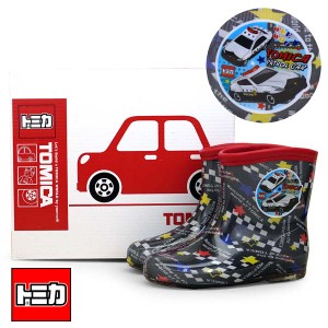 トミカ TOMICA 10695 パトカー 緊急車両 パトロールカー 黒 レインブーツ 長靴 キッズ かっこいい 子供靴 送料無料