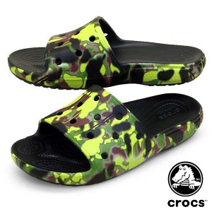 クロックス crocs CLASSIC CROCS SPRAY CAMO SLIDE 208252-001 クラシック クロックス スプレイ カモ スライド サンダル ジャングル迷彩 