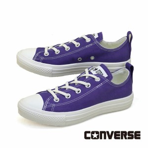 コンバース CONVERSE ALL STAR LIGHT FREELACE OX オールスター ライト フリーレース オックス 紫 軽量 撥水キャンバス スリッポン レデ