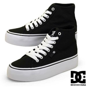 ディーシーシューズ DC Shoes WS MANUAL HI PLATFORM DW231007 BKW マニュアル プラットフォーム 厚底スニーカー 黒白 レディース カジュ